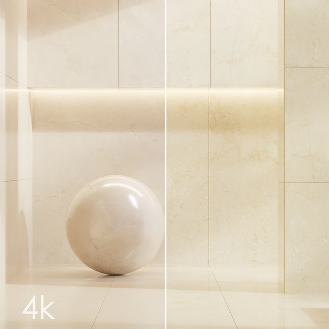 Cifre Ceramica Set 03 - Bundle - 2 types: Beige and Cream marble / 4k — Скачать