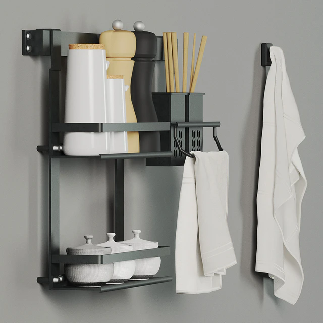Kitchen storage system with decor — Download