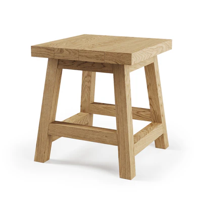 Деревянный барный стул с табуреткой / Wooden Bar stool — Вид 4