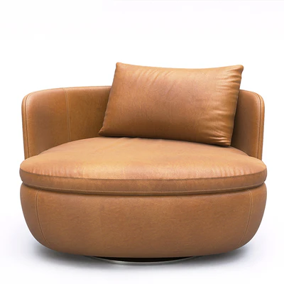 Moooi Bart Swivel leather — Ver 3