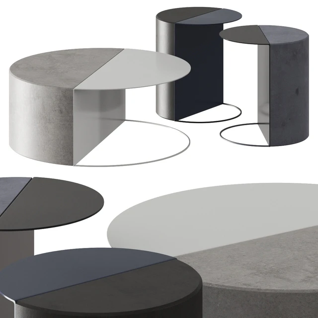 Forma & Cemento Normann Side & Coffee Tables — Descargar