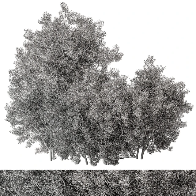 Mixed Plant Bush Set 105 — Скачать