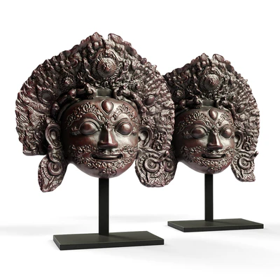 Bhairava face mask sculpture — Вид 3