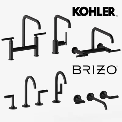 BLACK FAUCETS COLLECTION — View 1