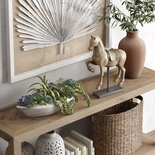 Pottery barn HADLEY HERRINGBONE RECLAIMED WOOD CONSOLE TABLE — Descargar