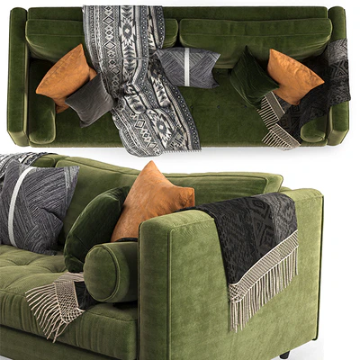 Article sven sofa Green-02 — Вид 3