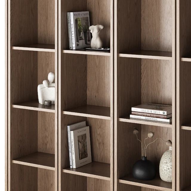 Built-in bookshelf 002 KM — Descargar