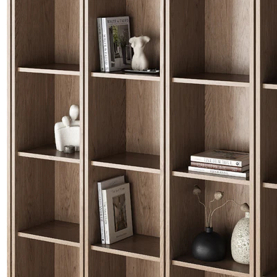 Built-in bookshelf 002 KM — Ver 2