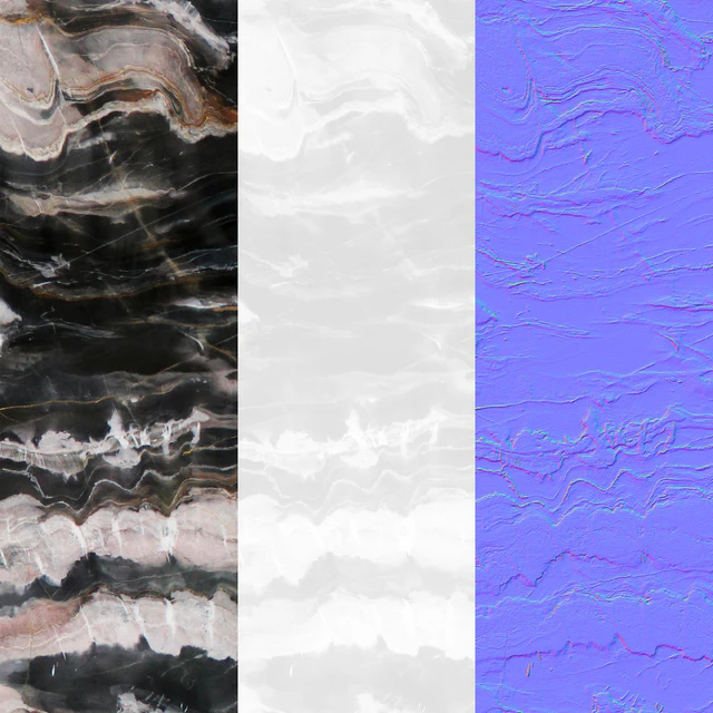 Seamless Confusion Dark Marble Material — Descargar