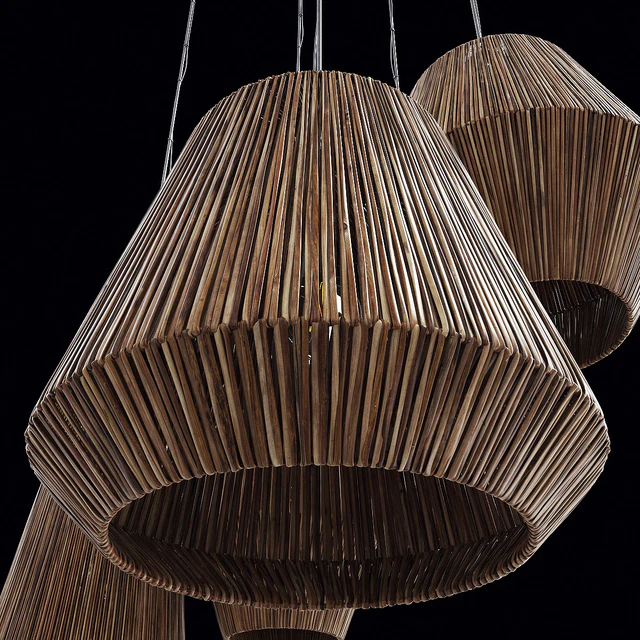 Lamp barrel big rattan n6 / Chandelier barrel wicker rattan No. 6 — Descargar