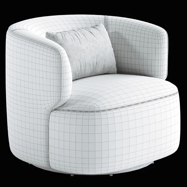 Bernado Upholstered Swivel Barrel Chair — Descargar