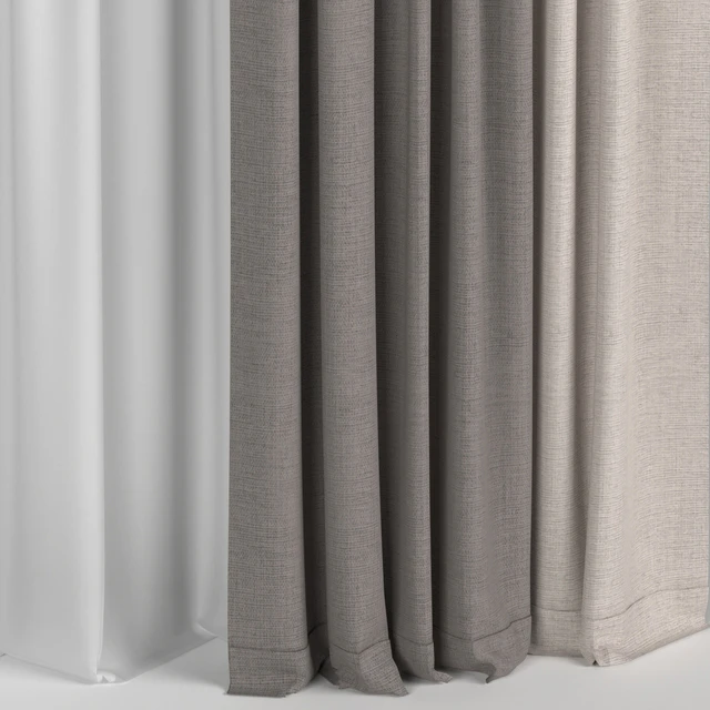 Curtains in two colors with tulle — Descargar