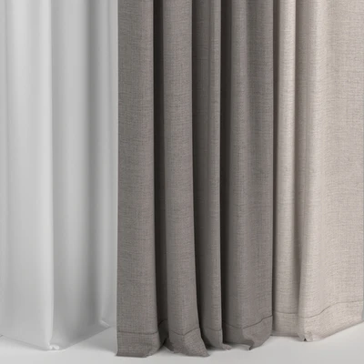 Curtains in two colors with tulle — Ver 4
