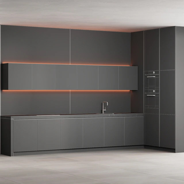 190 modern kitchen 10 japandi wood bronze travertine 00 — Descargar