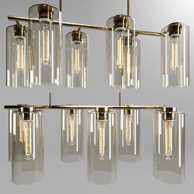 Люстра west elm Glass Cylinder Chandelier — Скачать