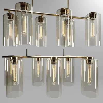 Люстра west elm Glass Cylinder Chandelier — Скачать