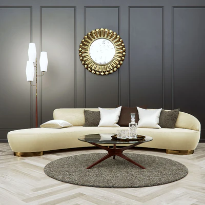 Vladimir KAGAN Free Form Curved Sofa — Вид 1