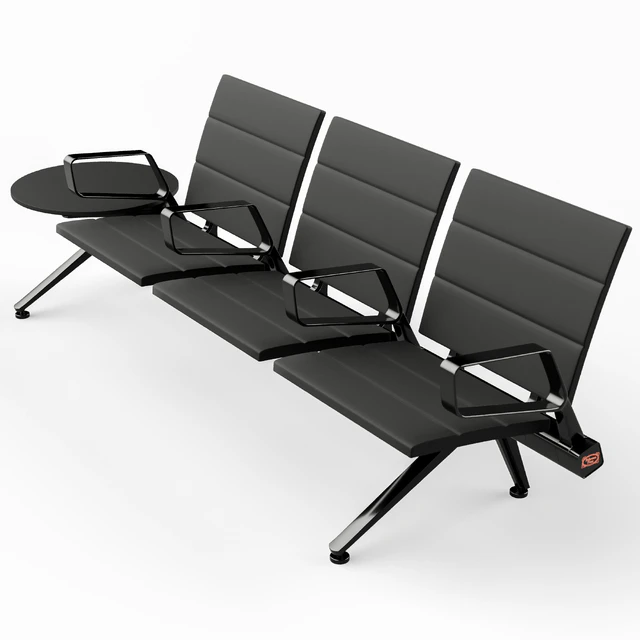 Poltrona Frau Flair Airport Seating System Black — Скачать