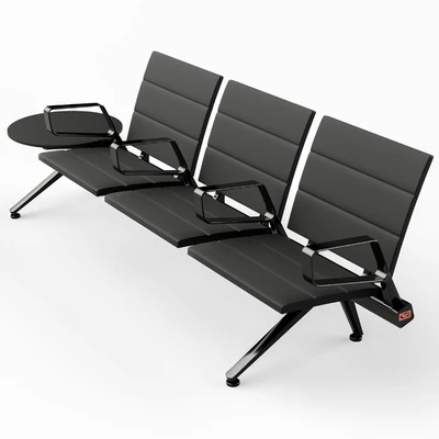 Poltrona Frau Flair Airport Seating System Black — Вид 1