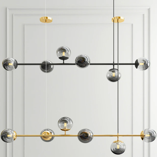 Modern Chandelier and Glass Ball — Скачать