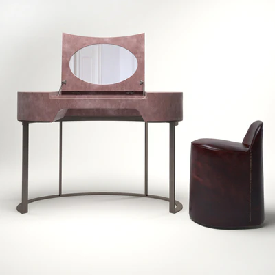 BAXTER YVES DRESSING TABLE, NINA POUF — Ver 3