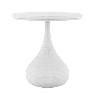 Mateo Side Table Aged Brass — Ver 2