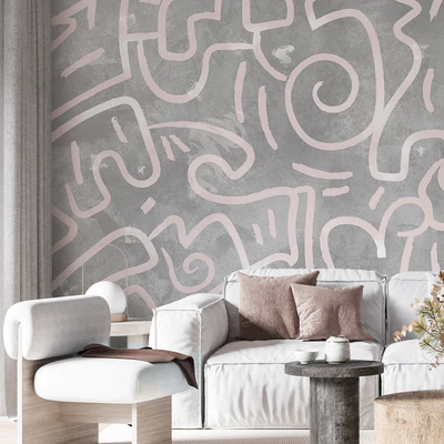 Creativille | Wallpapers | 8301 Grunge Curves — Вид 6