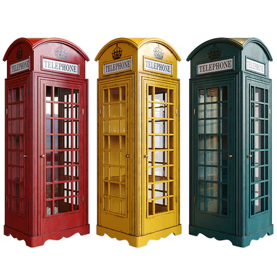 Шкаф-витрина London telephone box — Вид 1