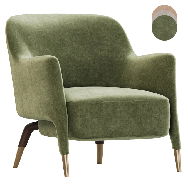 Armchair in Linen Molteni — Descargar