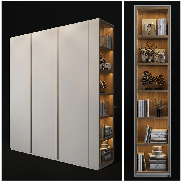 Cabinet with shelves in the end — Descargar