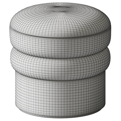 Interiortonic - Boucle Avina Ottoman — Ver 2