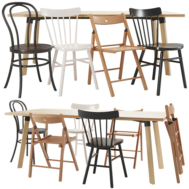 IKEA table and chair set 01 — Descargar