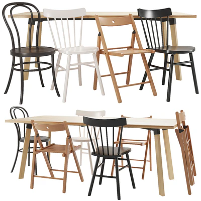 IKEA table and chair set 01 — Ver 1