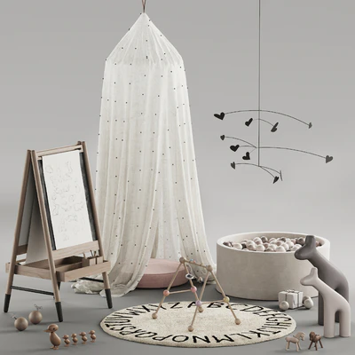 396 Childrens play area 01 toys decor and furniture for kids 01 — Ver 1