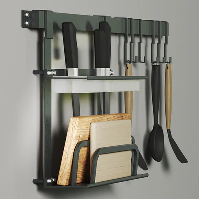 Kitchen storage system with decor — View 3