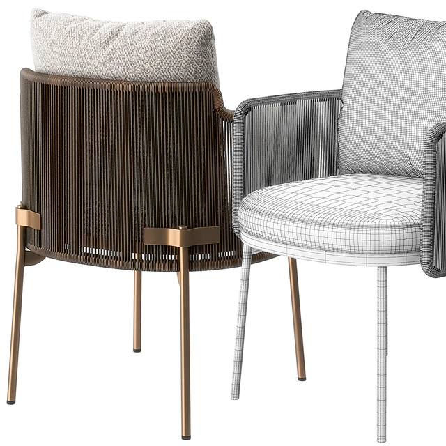 Tape chair Quadrado table by Minotti — Descargar