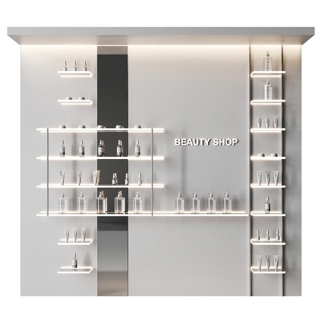 Glowing shelves for a cosmetics store — Descargar