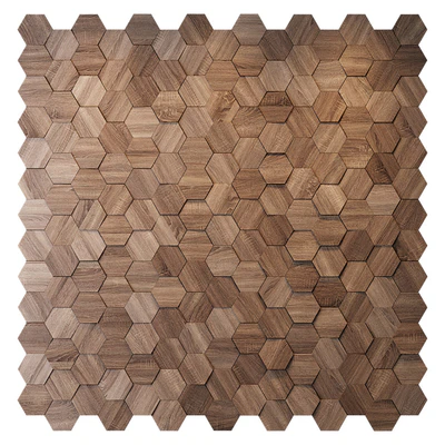 Деревянная панель Hexagon — Вид 1