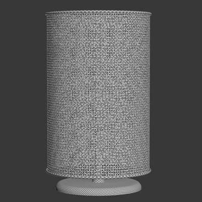 Wooden rattan table lamp L500 / Круглый настольный светильник — Вид 3