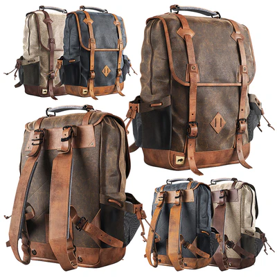 DAKOTA WAXED CANVAS COMMUTER BACKPACK — Ver 1