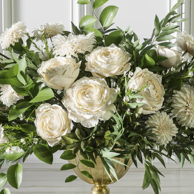 Flower Set 053 White Rose Dahlia Big bouquet — Ver 6