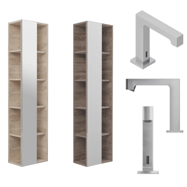 Furniture set Geberit Citterio 118 Light / Dark Oak — Descargar