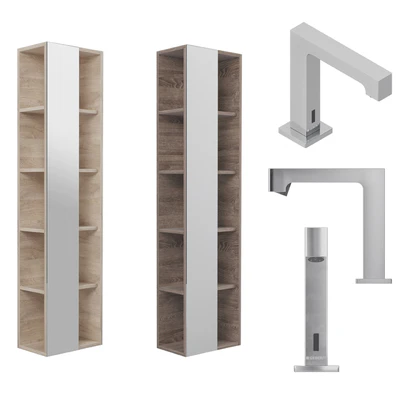 Furniture set Geberit Citterio 118 Light / Dark Oak — Ver 3