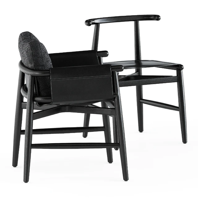 Teresina and Emilia chair by Meridiani and Illum table by Tribu — Descargar