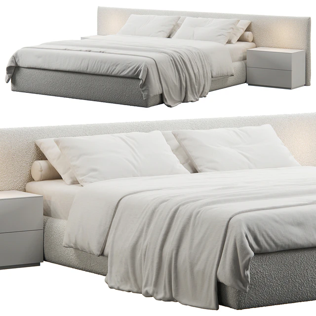 Soft Headboard Bed — Скачать