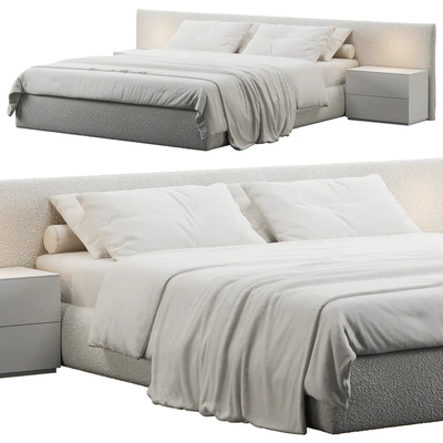 Soft Headboard Bed — Вид 1