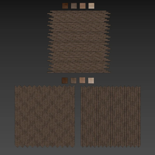 Parquet 4 colors Linear, herringbone, chevron setquad11 — Descargar
