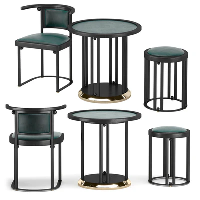 Стул Стол Табурет Wittmann Fledermaus Chair Stool Table — Вид 5