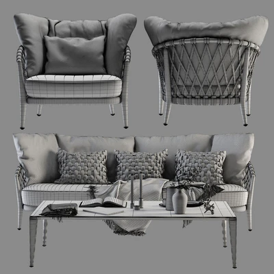 B&B Italia Erica Sofa and Chair — Вид 2