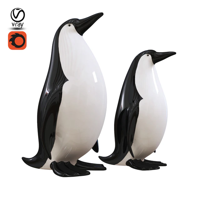 Penguin statuettes — Скачать
